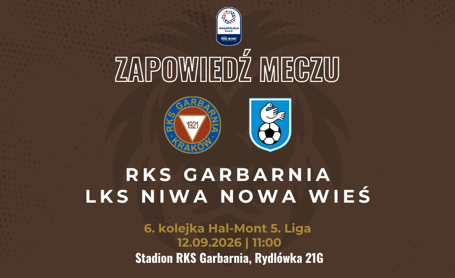 Garbarnia gra o przełamanie. Sobota z Niwą Nowa Wieś na Rydlówce