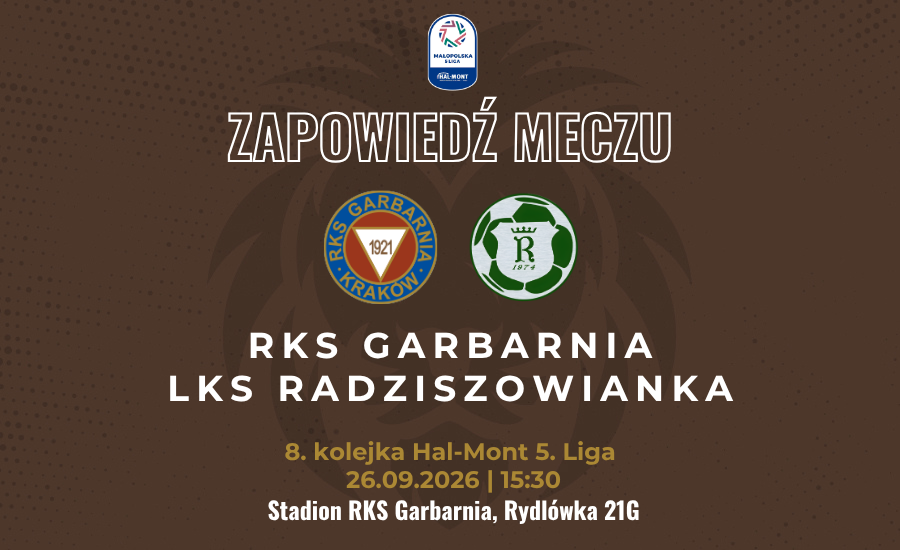 Garbarnia podejmuje Radziszowiankę. Derby na Rydlówce w sobotnią bitwę o punkty