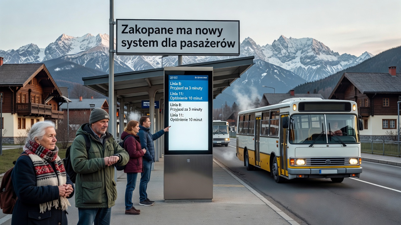 Gdy przyjedzie autobus? Zakopane ma nowy system dla pasażerów