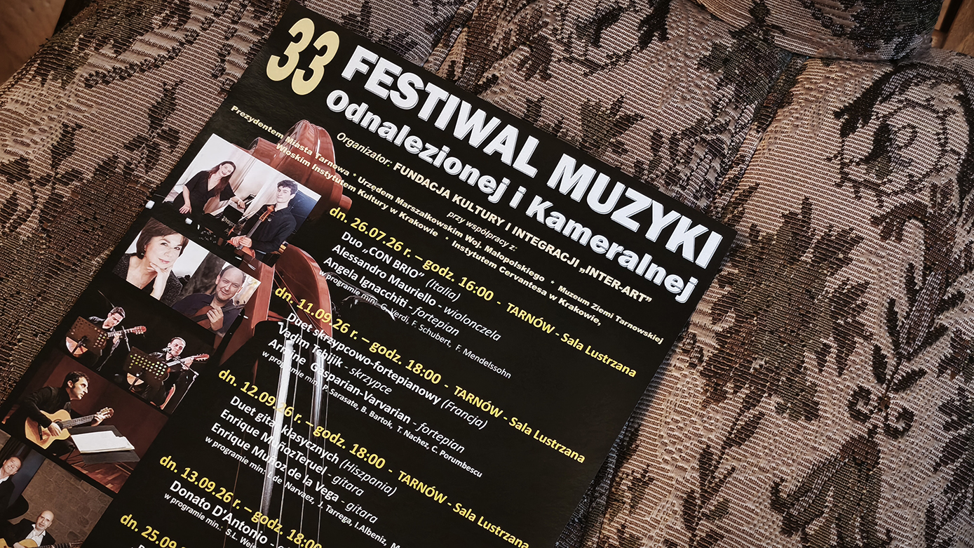 Hiszpańskie duo zagra w Tarnowie. Ostatni koncert festiwalu muzyki kameralnej