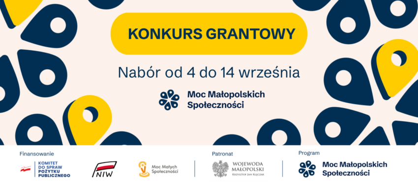 Konkurs dla małopolskich organizacji. Można dostać do 7,5 tys. zł