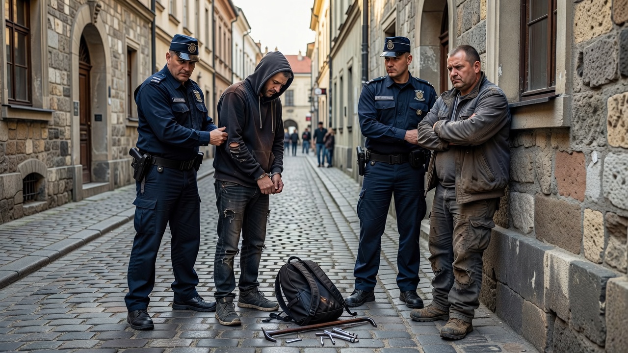 Krakowscy policjanci zatrzymali włamywacza i jego wspólnika