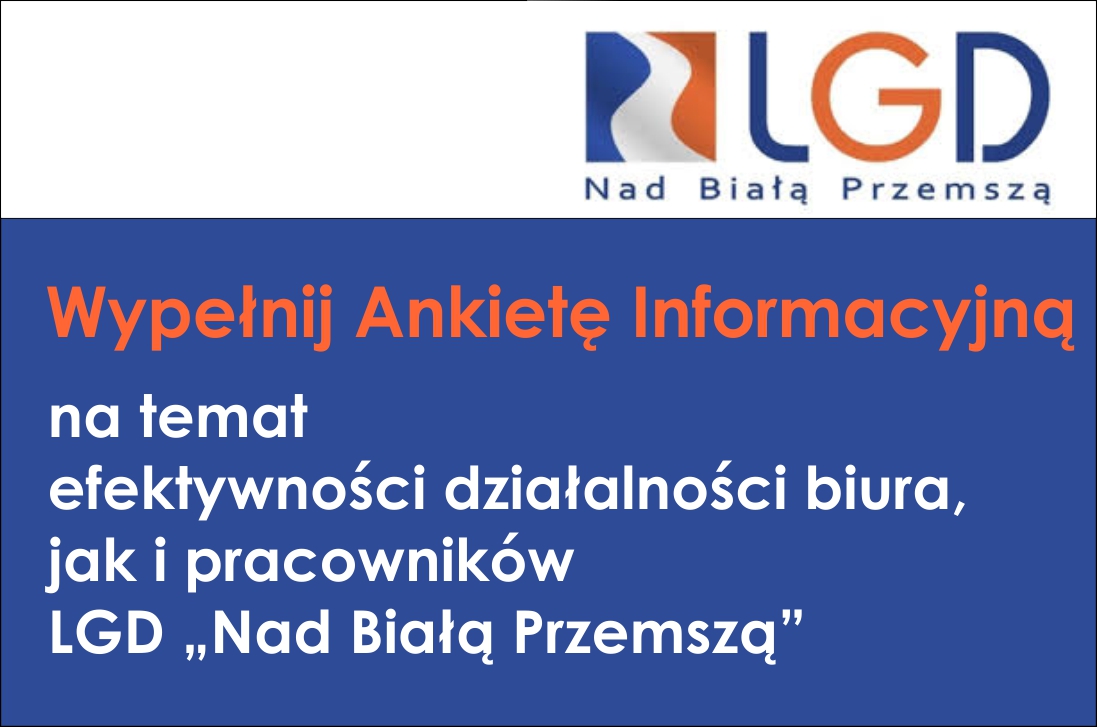 LGD "Nad Białą Przemszą" zaprasza do oceny swojej działalności