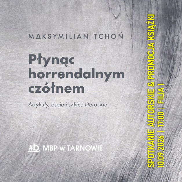 Maksymilian Tchoń promuje nową książkę w Krakowie