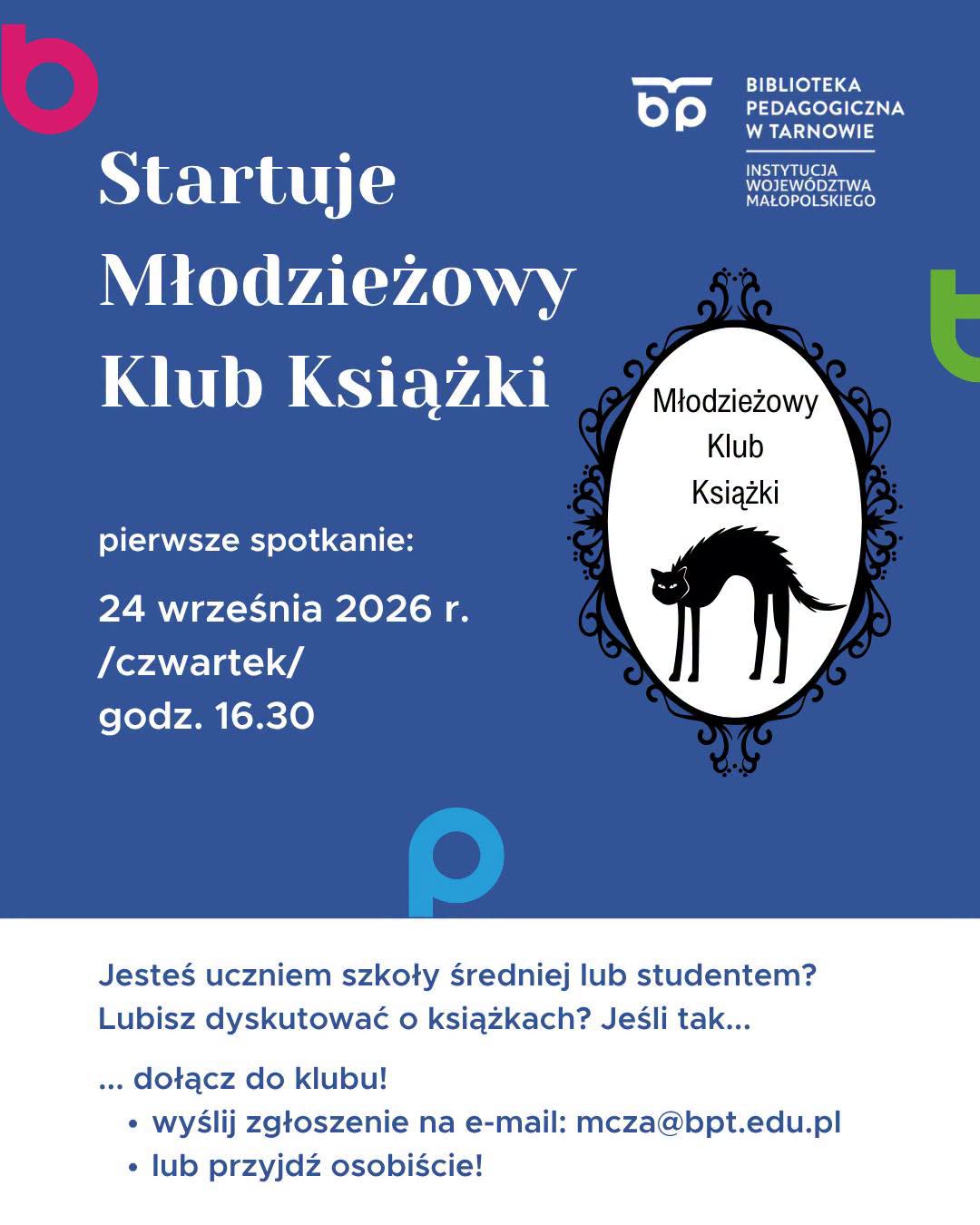 Młodzieżowy Klub Książki startuje w Tarnowie