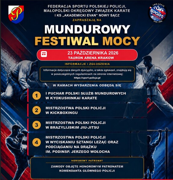 Mundurowy Festiwal Mocy w Krakowie. Zapisz się na zawody!