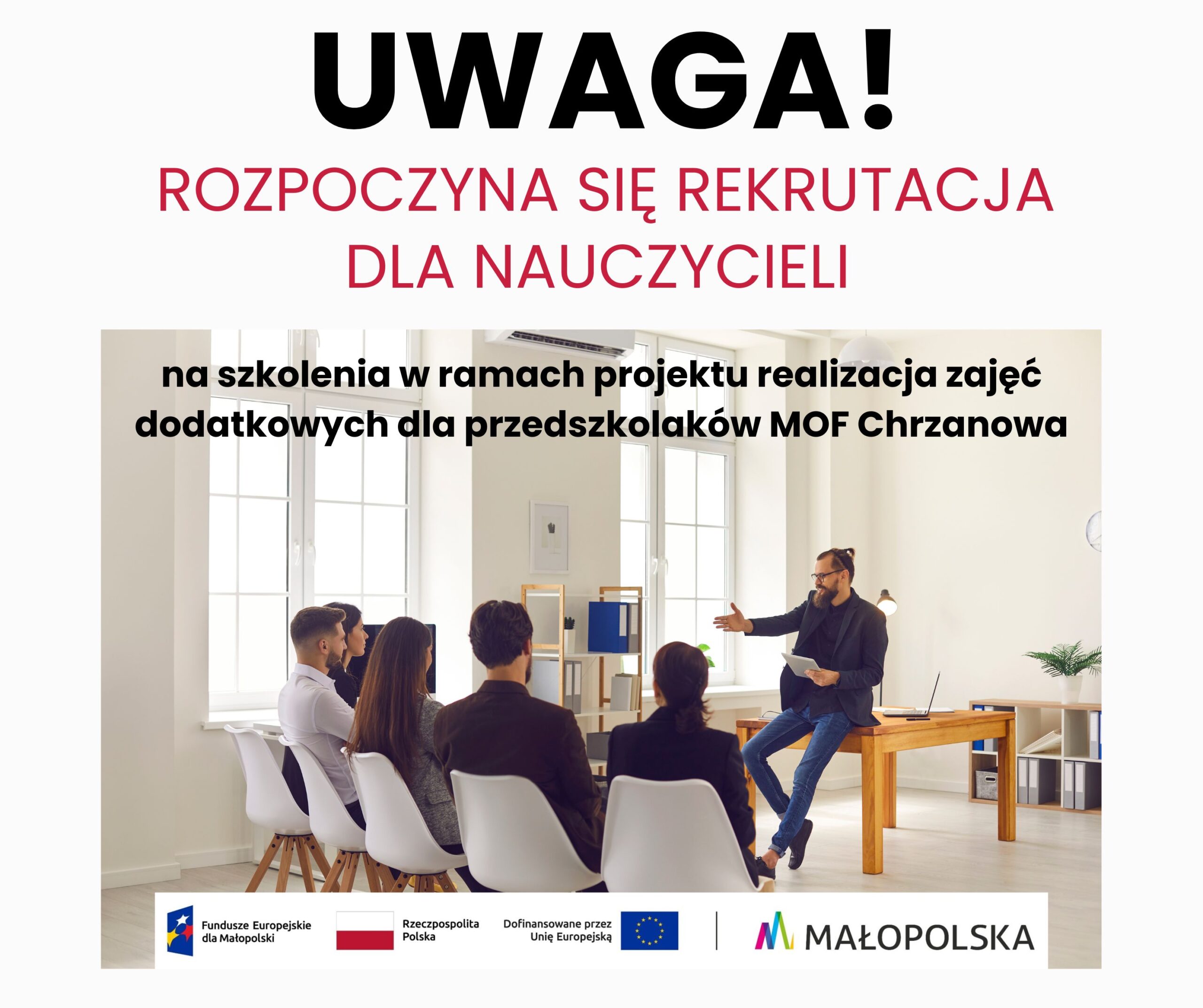 Nauczyciele mogą dołączyć do projektu zajęć dla przedszkolaków w Libiążu