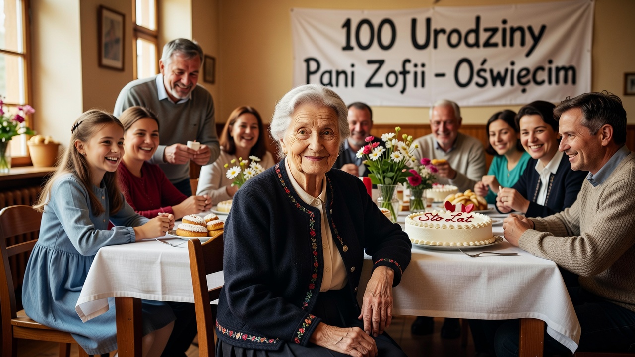 Pani Zofia świętuje setne urodziny w Oświęcimiu