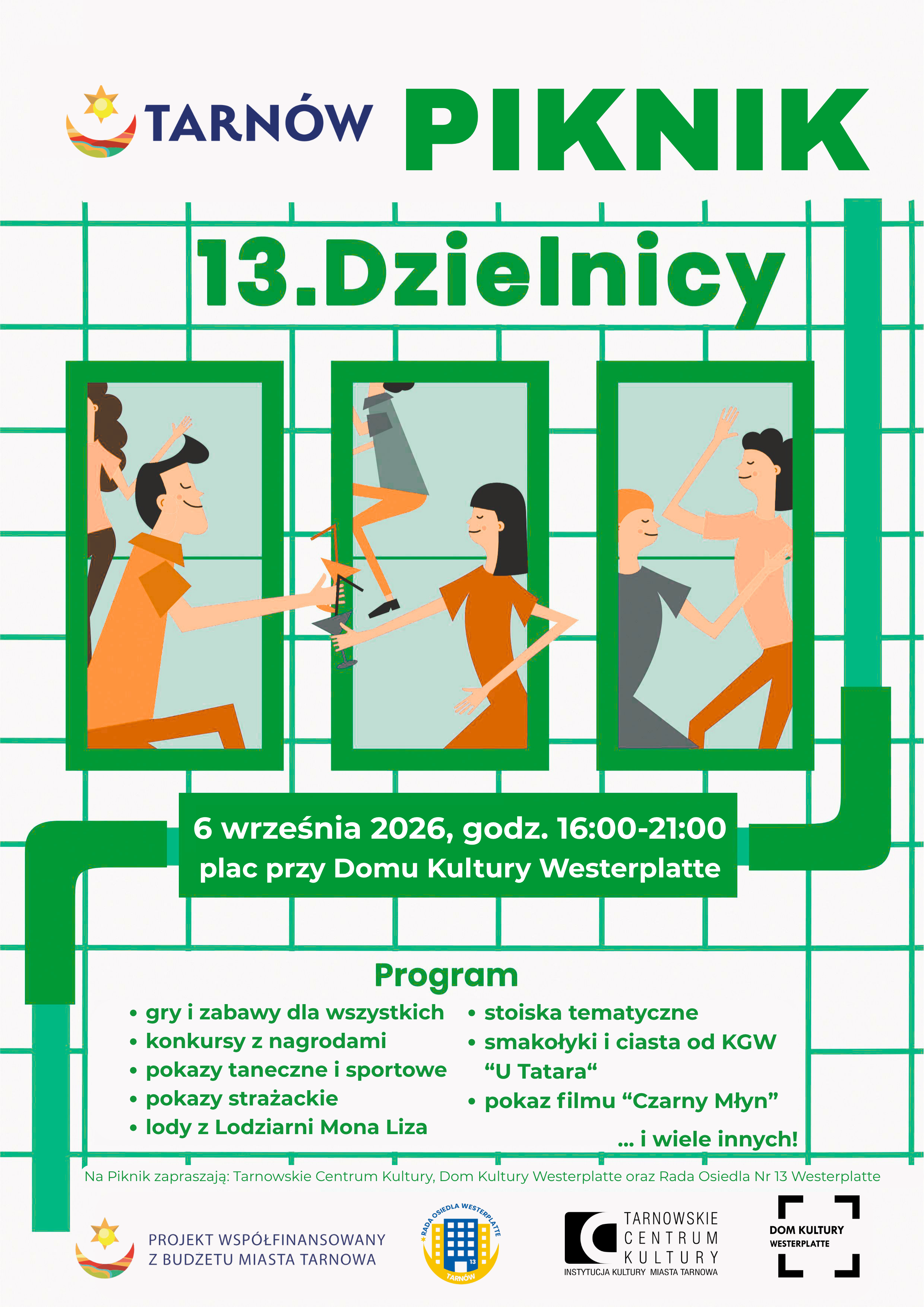 Piknik 13. Dzielnicy w Tarnowie. Program atrakcji na 6 września