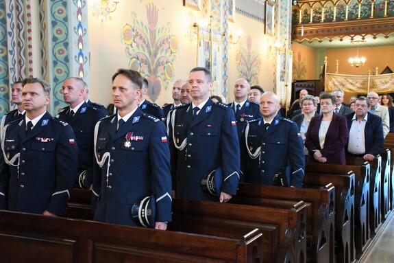 Policjanci z Limanowej uczcili patrona służby