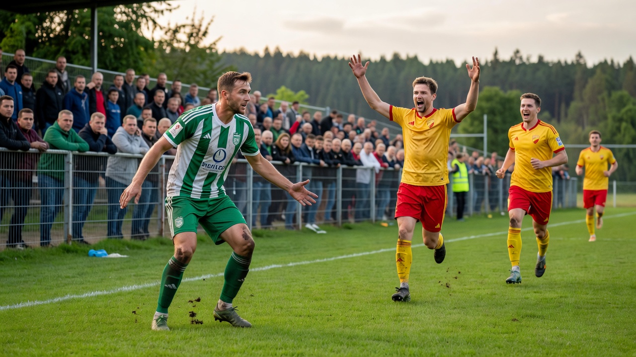 Puszcza uległa ŁKS-owi 1:2. Wyrównany mecz, lepszy rywal