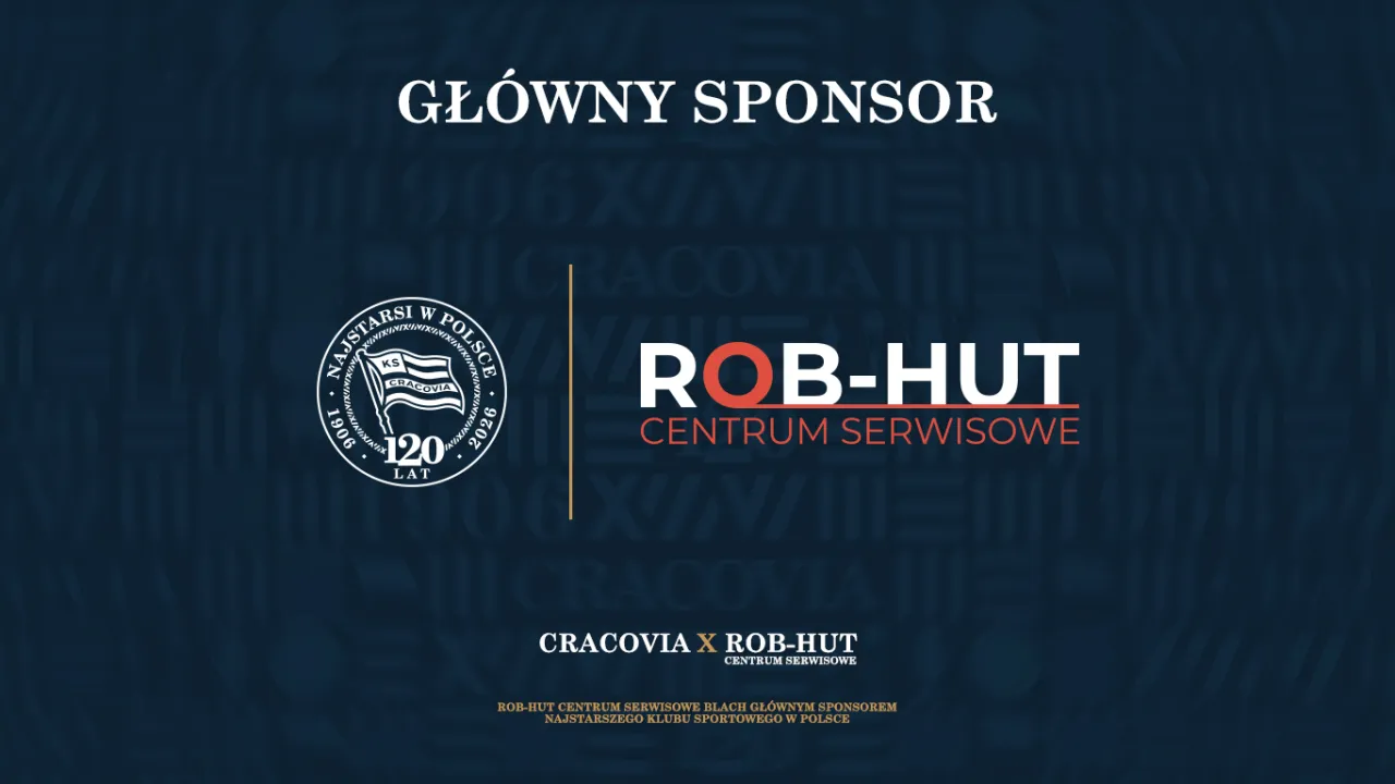 ROB-HUT Centrum Serwisowe Blach Głównym Sponsorem Cracovii