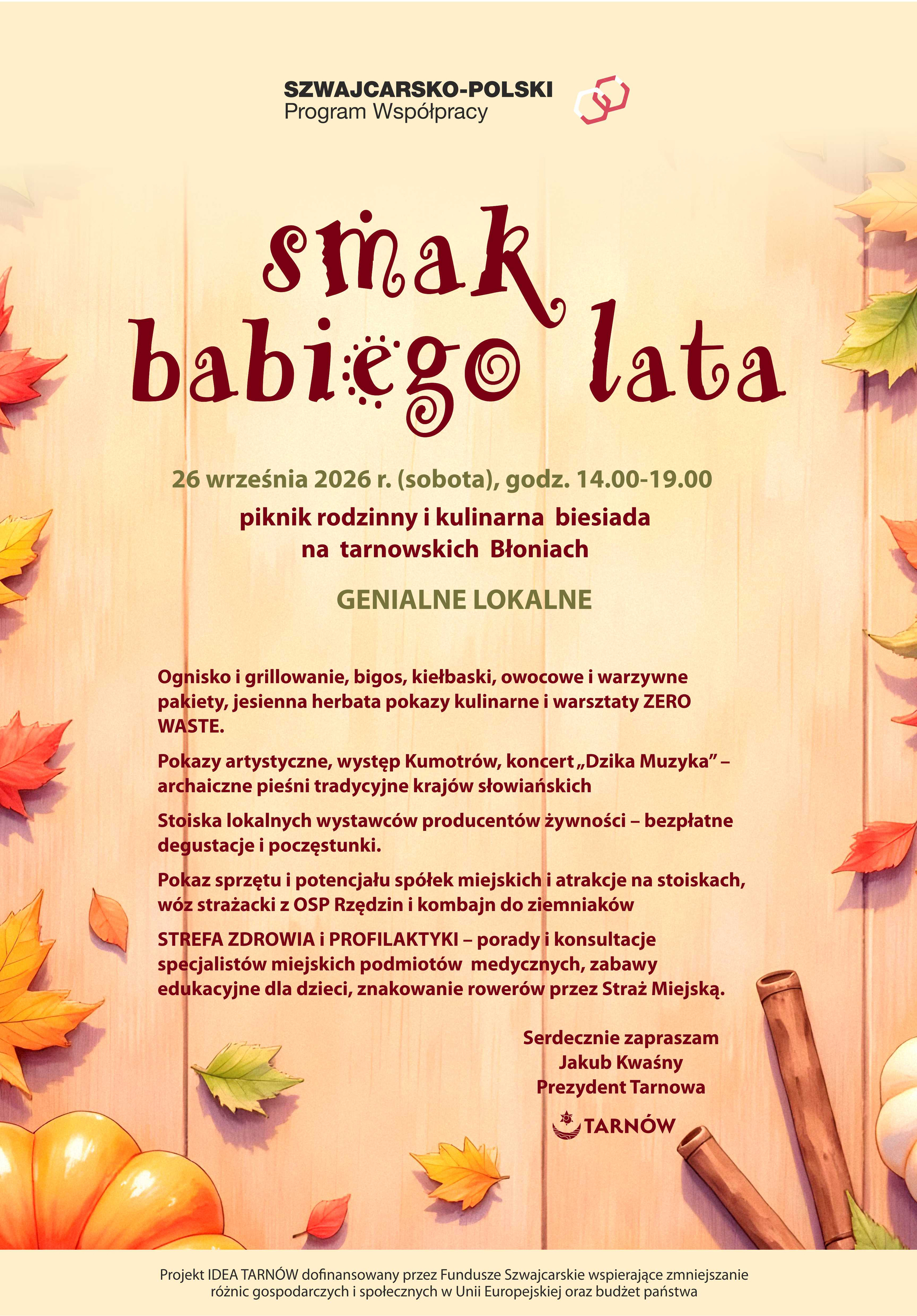 Smak Babiego Lata na tarnowskich Błoniach. Grillowanie, warsztaty i pokazy dla całej rodziny