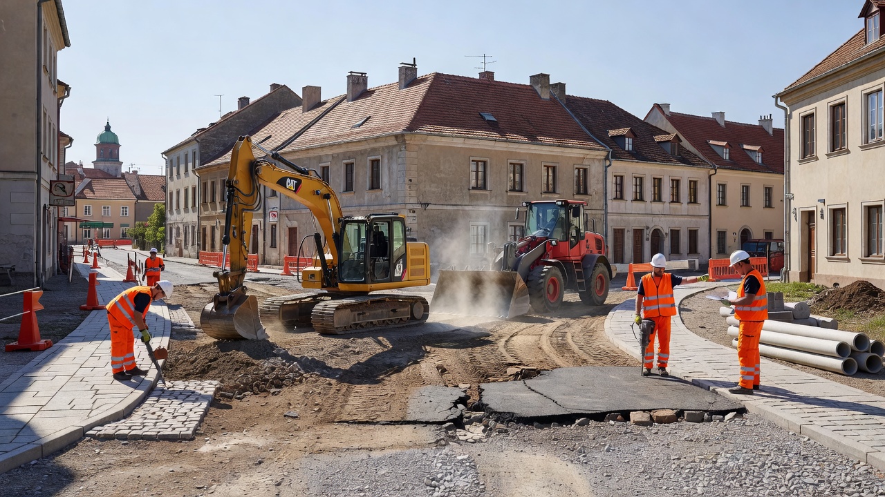 Wieliczka inwestuje w przebudowę ulicy Pułaskiego. 2,6 mln zł na nową infrastrukturę