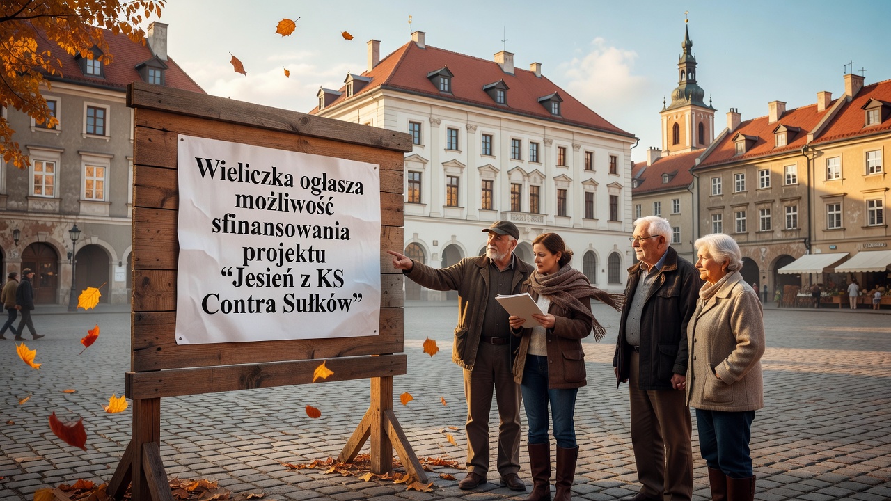 Wieliczka ogłasza możliwość sfinansowania projektu "Jesień z KS Contra Sułków"