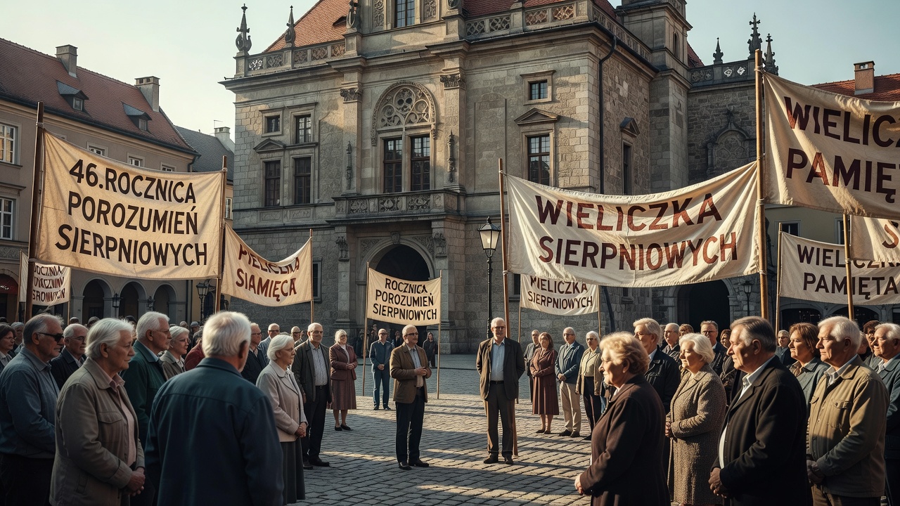 Wieliczka upamiętnił 46. rocznicę Porozumień Sierpniowych