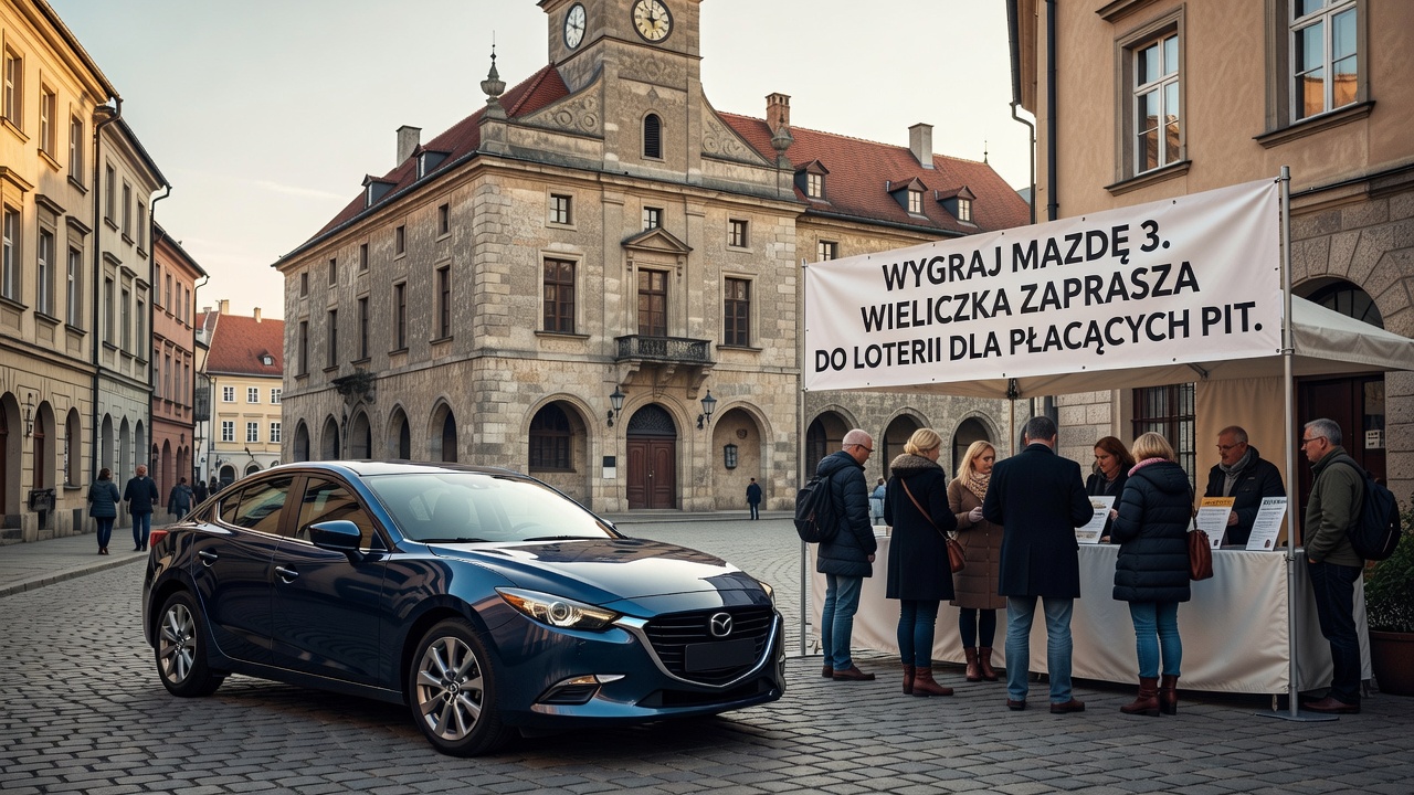 Wygraj Mazdę 3. Wieliczka zaprasza do loterii dla płacących PIT