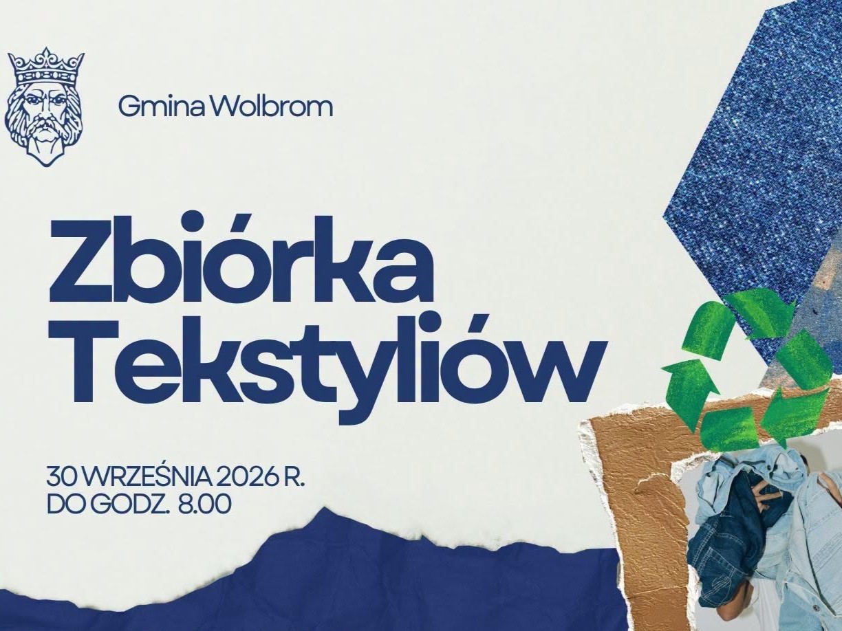 Zbiórka tekstyliów w Gminie Wolbrom. Gdzie oddać niepotrzebne ubrania?