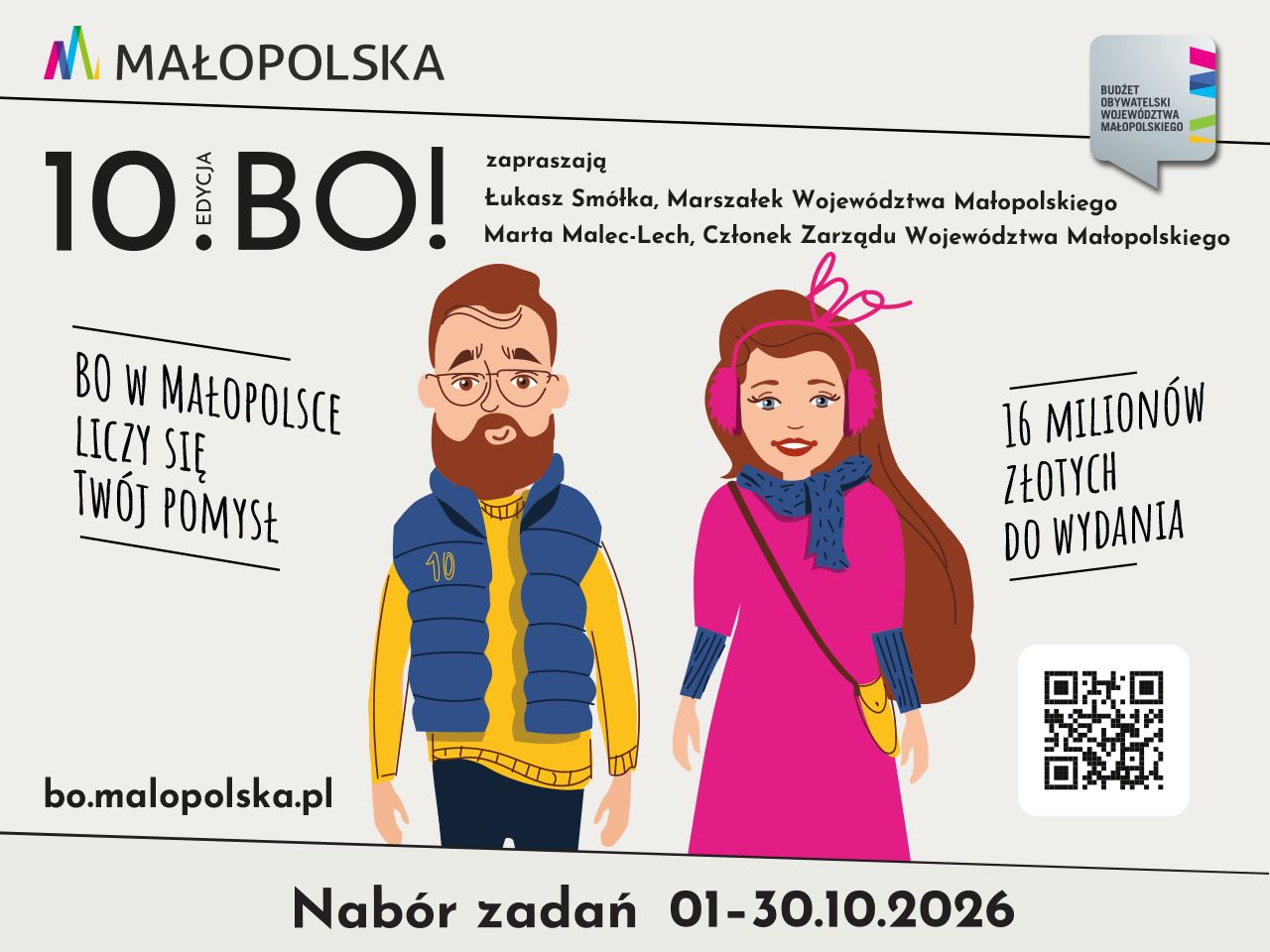 16 milionów złotych czeka. Małopolska ogłasza nabór projektów do Budżetu Obywatelskiego