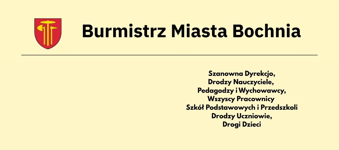 Burmistrz Bochni złożyła życzenia z okazji Dnia Edukacji Narodowej