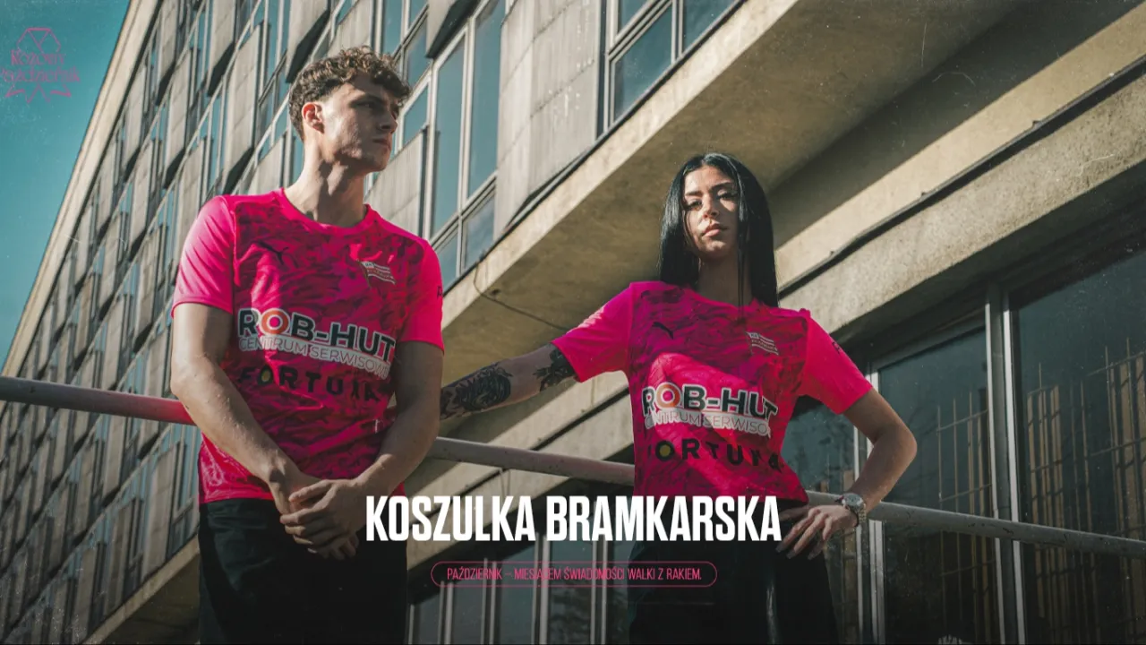 Cracovia wspiera Różowy Październik. Różowa koszulka bramkarska z ważnym przesłaniem