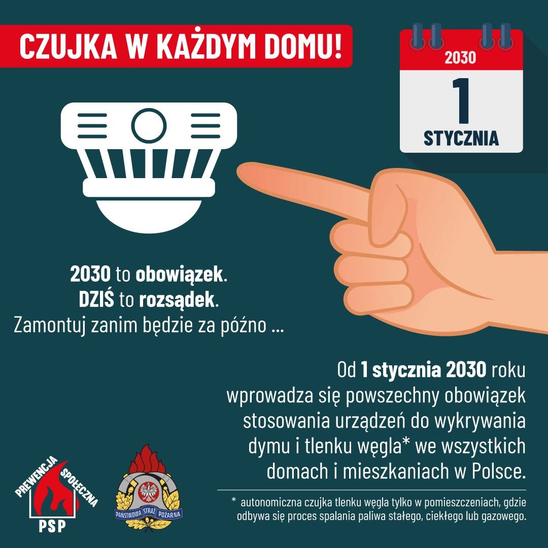 Czujka na straży przed czadem. Sezon grzewczy wymaga czujności