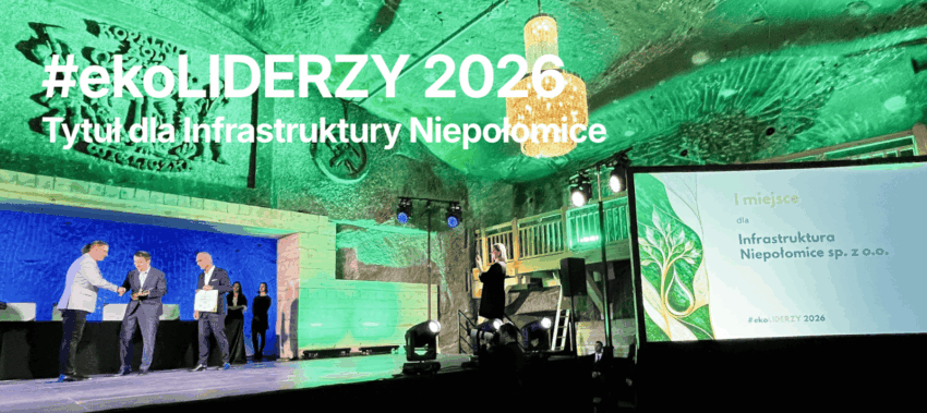 Infrastruktura Niepołomice wygrała konkurs ekologiczny. Nagroda za wody i kanalizację