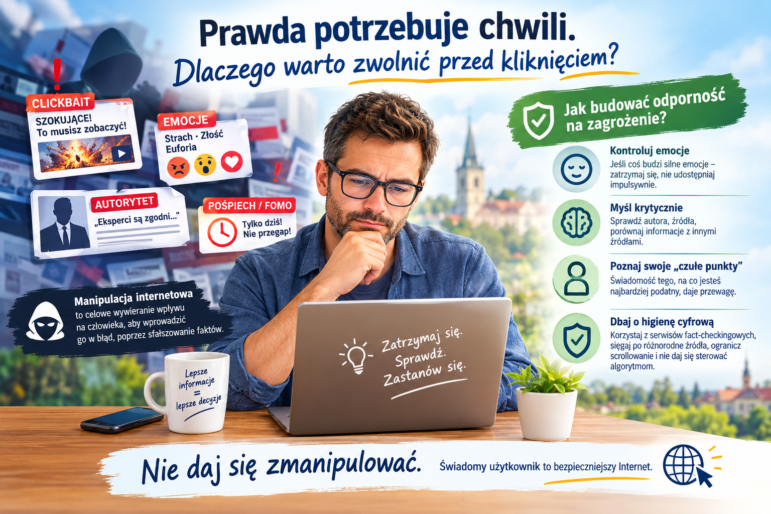 Jak nie dać się zwieźć fałszywym informacjom w internecie?