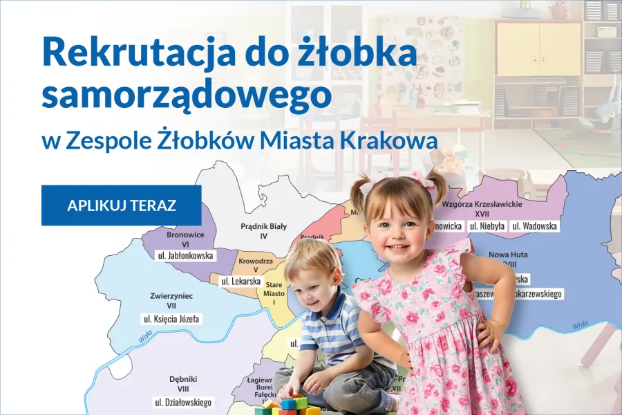 Kraków: Wolne miejsca w samorządowych żłobkach. Jak się zapisać?