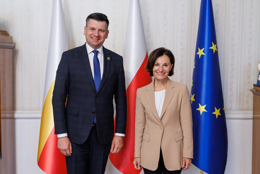 Marszałek Smółka spotyka nową konsul generalną Austrii. Rozmowy o gospodarce i kulturze