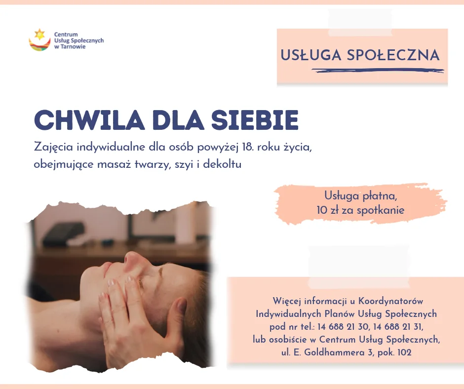 Masaż twarzy i relaks w Tarnowie. CUS oferuje nową usługę dla mieszkańców