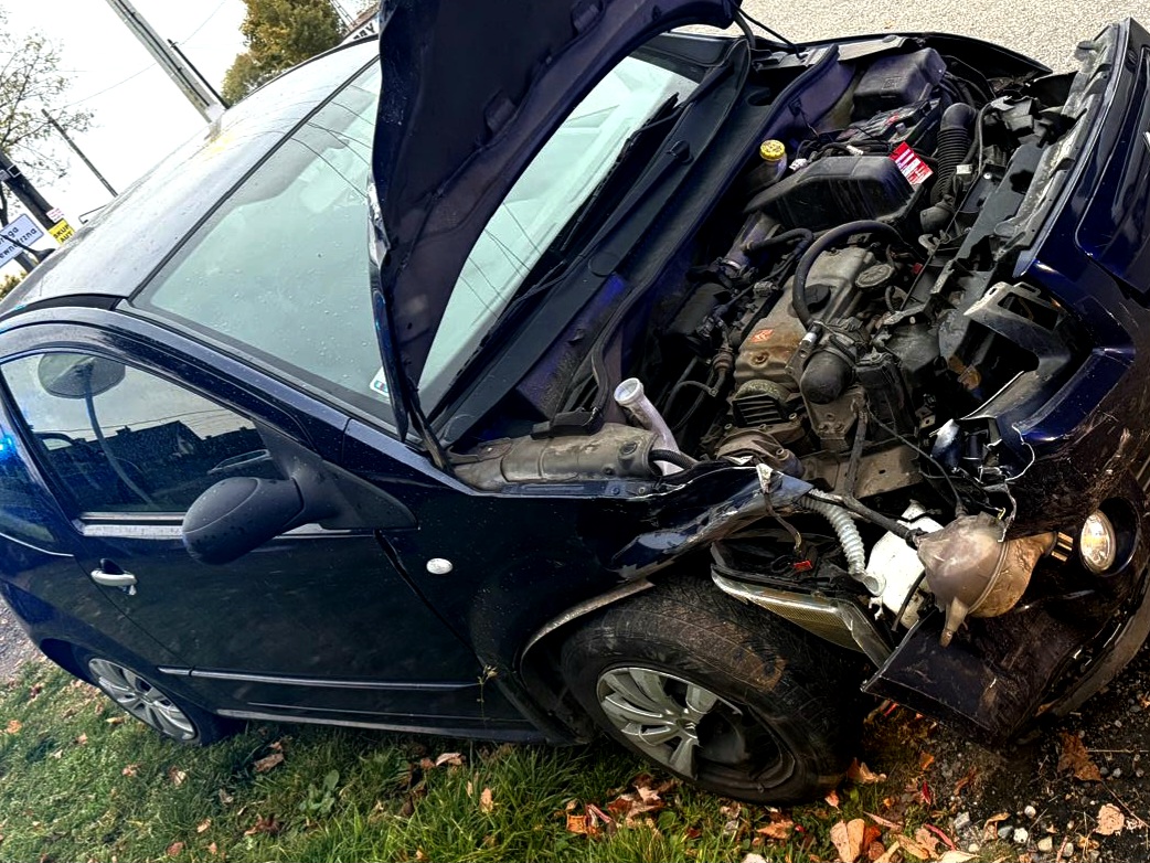 Nietrzeźwy kierowca Citroena spowodował kolizję w Kalwarii Zebrzydowskiej