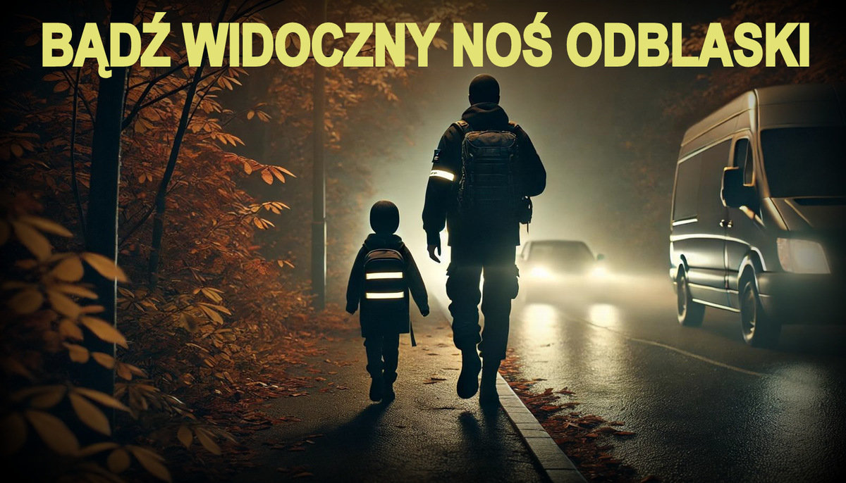 Odblaski ratują życie. Policja apeluje o widoczność na drodze