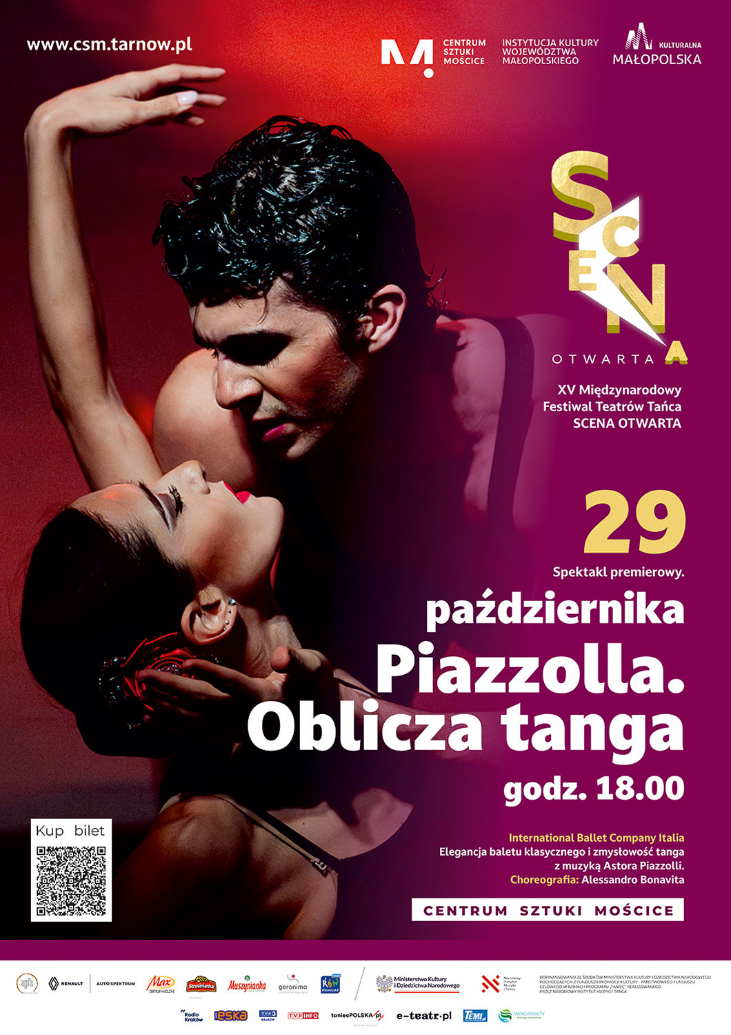 "Piazzola. Oblicza tanga" - taneczny portret geniusza muzyki argentyńskiej