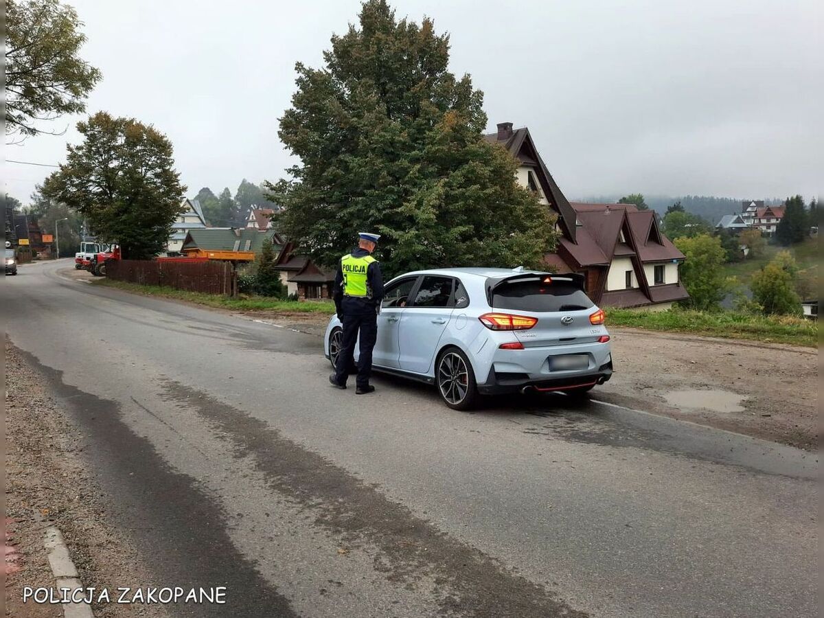 Pijana kierowczyni zatrzymana w Poroninie. Miała ponad 0,6 promila alkoholu
