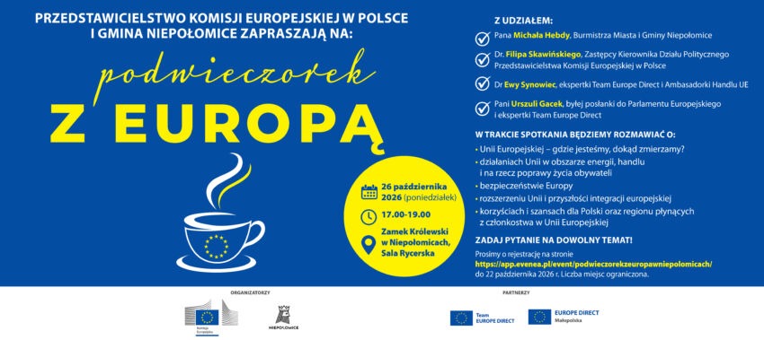 Podwieczorek z Europą w Niepołomicach. Dyskusja o przyszłości UE