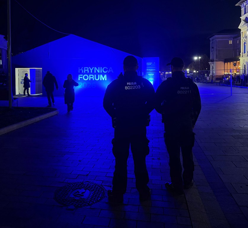 Policja zabezpieczała konferencję „Krynica Forum 2026" w uzdrowisku