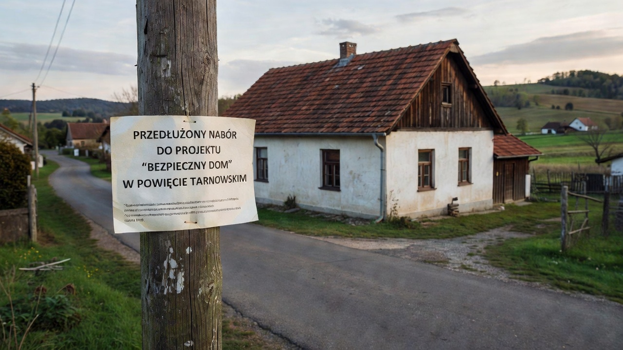 Przedłużony nabór do projektu "Bezpieczny Dom" w Powiecie Tarnowskim
