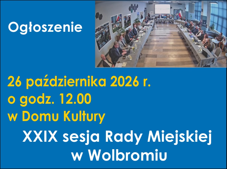 Rada Miejska w Wolbromiu zbierze się 26 października