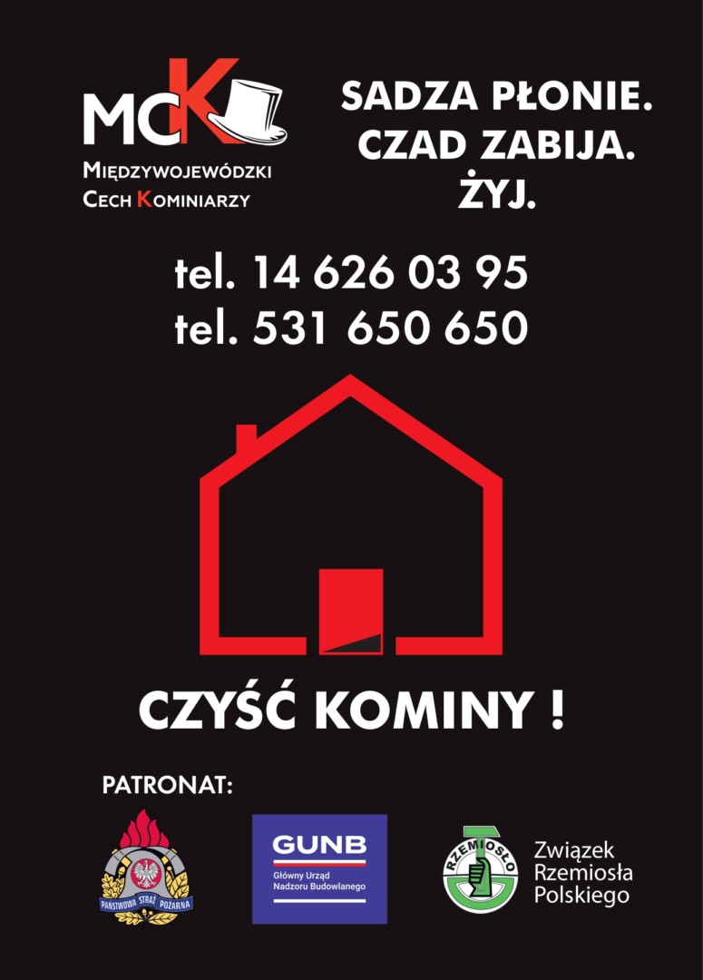 Sadza płonie, czad zabija. Cech Kominiarzy przypomina o bezpieczeństwie
