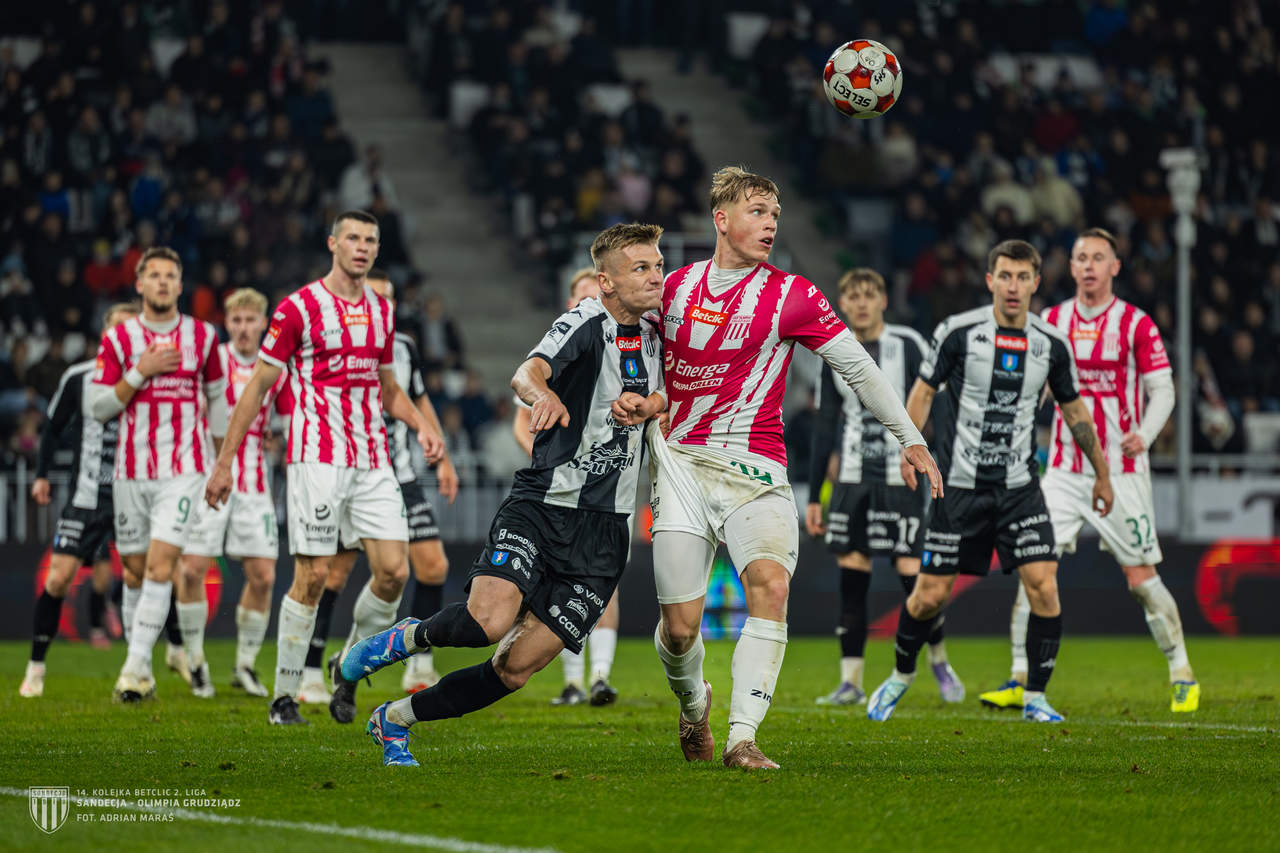 Sandecja wygrała z Olimpią. Piszczek i Danek strzelili bramki