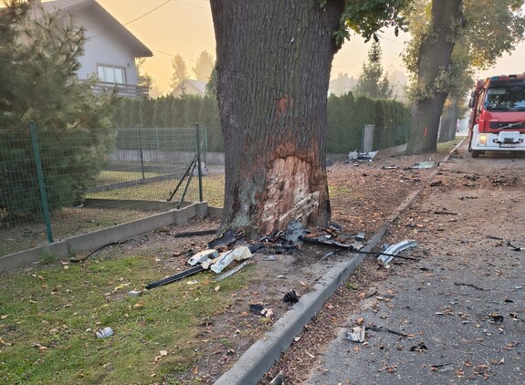 Tragiczny wypadek w Skidzinie. Zginął 20-letni kierowca