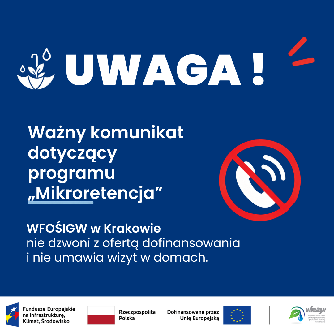 Uwaga na oszustów! Fałszywe telefony w sprawie programu „Mikroretencja"