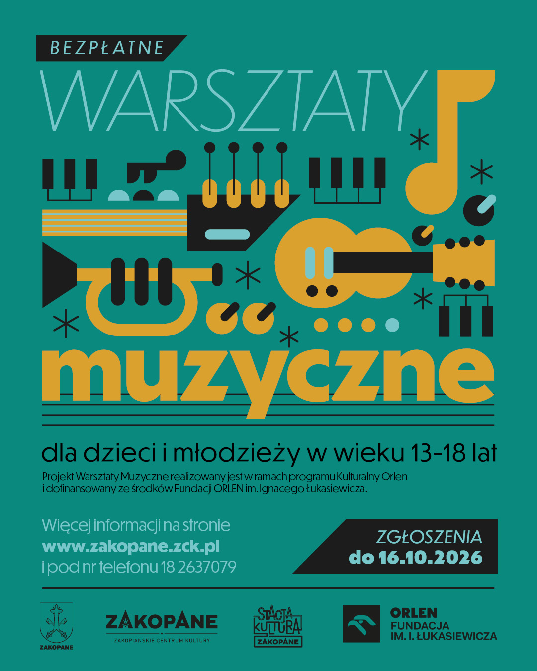 Warsztaty muzyczne dla młodzieży w Zakopanem. Zapisz się do zespołu lub chóru