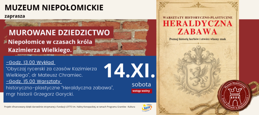 Wykład o rycerstwie i warsztaty heraldyczne w Muzeum Niepołomickim