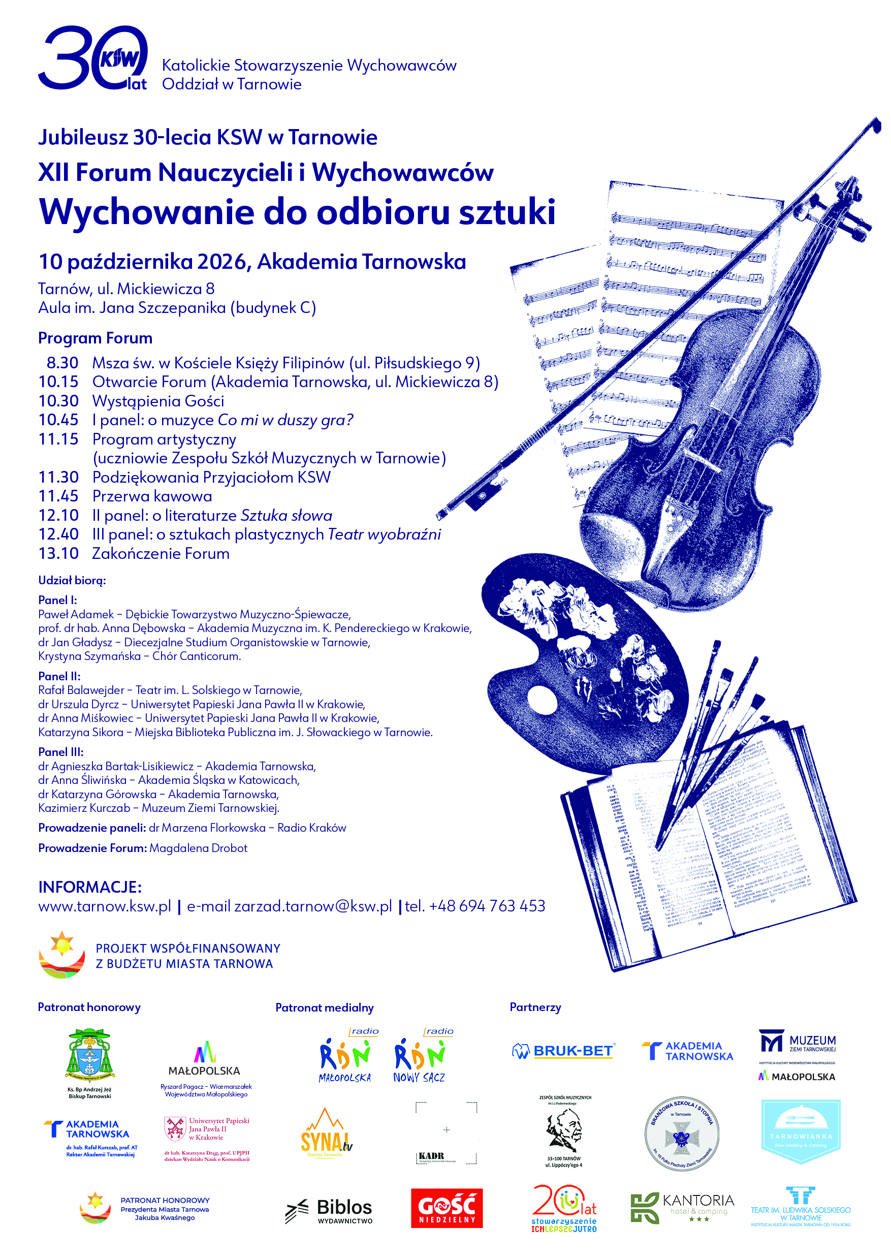 XII Forum Nauczycieli i Wychowawców w Tarnowie. Sztuka pod lupą ekspertów