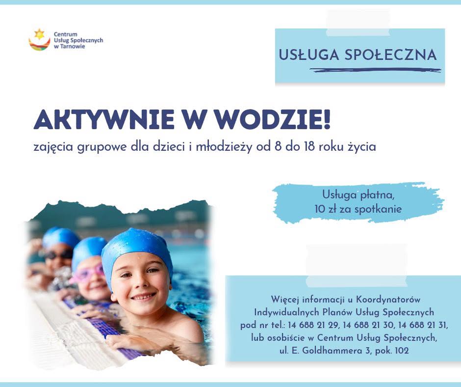 Zajęcia pływania dla dzieci z Tarnowa za darmo. Jak się zapisać?