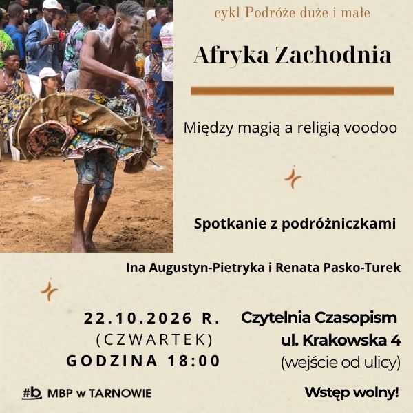 Zapraszają na podróż po Afryce Zachodniej. Spotkanie w Czytelni o voodoo