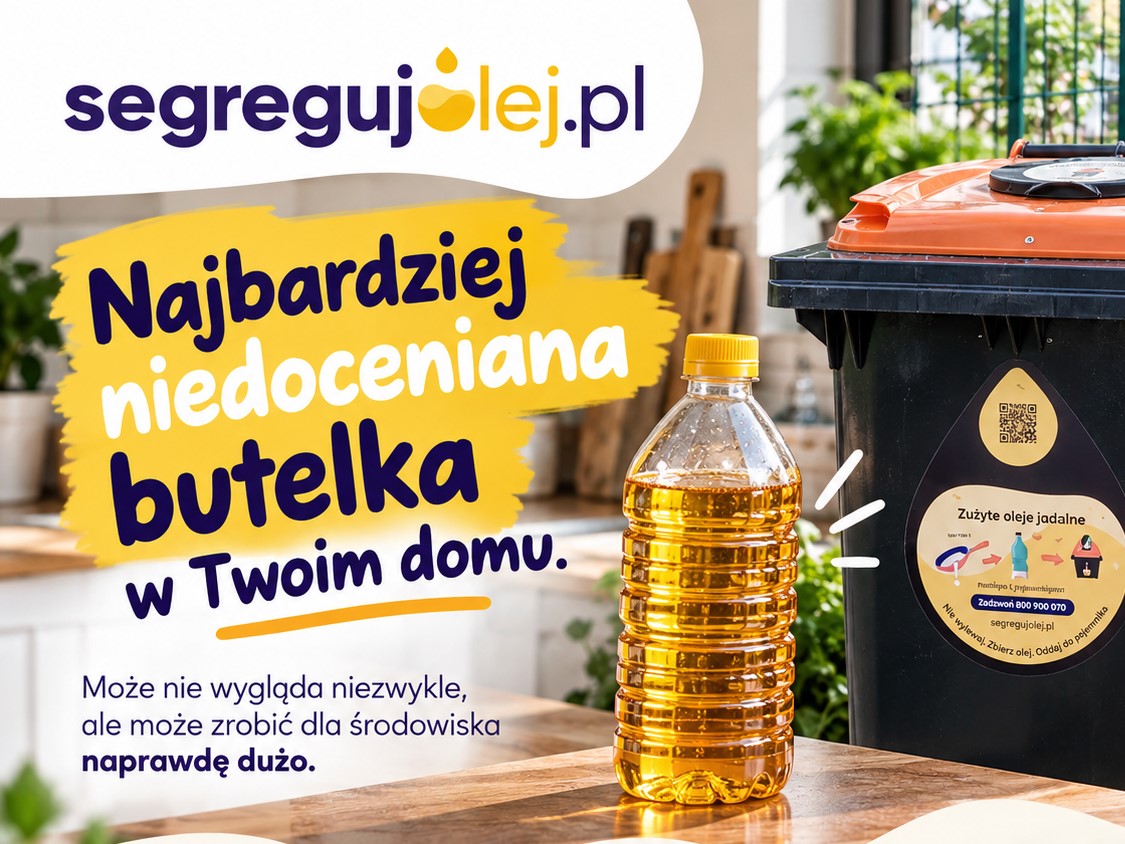 Zużyty olej do butelki. Gmina promuje segregację w kuchni